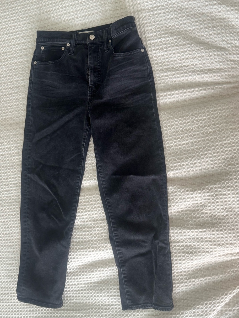 Madewell Straight Leg Jeans in Black